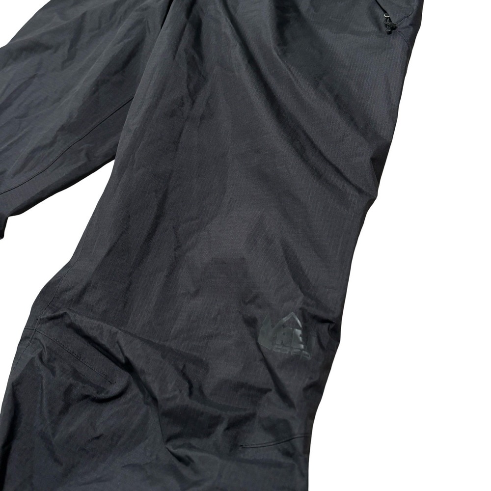 REI Co-op Waterproof Rain Pants Hiking Black Adjustable Waist Peak 2.5L XS 28x31 - Picture 4 of 9